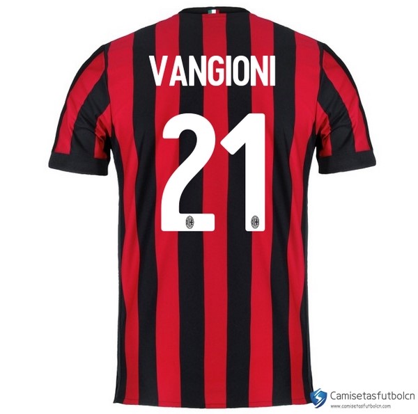 Camiseta Milan Primera equipo Vangioni 2017-18